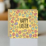 Easter Egg Card Happy Easter Card, Easter Card With Envelope