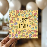 Easter Egg Card Happy Easter Card, Easter Card With Envelope