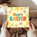 Pastel Easter Card Happy Easter Card Easter Wishes Card