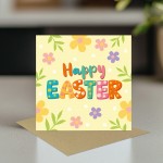 Pastel Easter Card Happy Easter Card Easter Wishes Card
