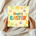 Pastel Easter Card Happy Easter Card Easter Wishes Card