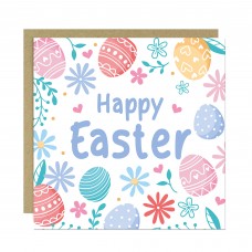 Happy Easter Card, Pastel Easter Card, Card For Easter Wishes