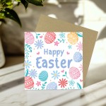 Happy Easter Card, Pastel Easter Card, Card For Easter Wishes
