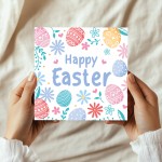 Happy Easter Card, Pastel Easter Card, Card For Easter Wishes
