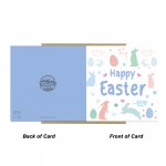 Happy Easter Card Bunny Easter Card Happy Easter Wishes Card