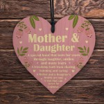 Mothers Day Card Wood Heart Bundle Mothering Sunday Card