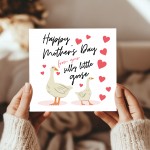 Funny Mothers Day Card and Wood Heart Novelty Mum Card