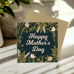 Happy Mothers Day Card and Wooden Heart For Mum Mothers Day Card