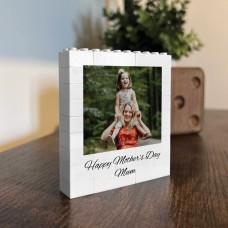 Personalised Mothers Day Gift with Customised Photo Block