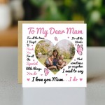 My Dear Mum Card, Personalised Photo Mum Card, Card For Mum
