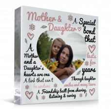 Personalised Mother And Daughter Gift Photo Plaque Mum Gift