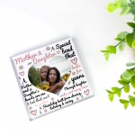 Personalised Mother And Daughter Gift Photo Plaque Mum Gift