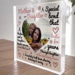 Personalised Mother And Daughter Gift Photo Plaque Mum Gift