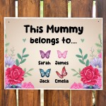 Mummy Gift For Mothers Day Gift For Birthday Mum Sign