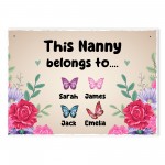 Nanny Gift For Mothers Day Gift For Birthday Nanny Sign