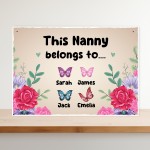 Nanny Gift For Mothers Day Gift For Birthday Nanny Sign