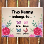 Nanny Gift For Mothers Day Gift For Birthday Nanny Sign