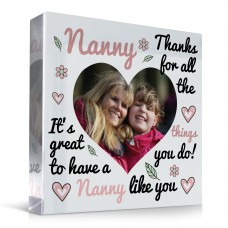 Personalised Nanny Gift, Photo Plaque, Thank You Gift For Nanny