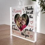 Personalised Nanny Gift, Photo Plaque, Thank You Gift For Nanny