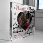 Personalised Nanny Gift, Photo Plaque, Thank You Gift For Nanny