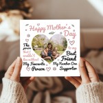 Personalised Mothers Day Card, Card With Photo, Best Friend Card