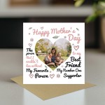 Personalised Mothers Day Card, Card With Photo, Best Friend Card