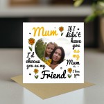 Mum Card Personalised Mum Card Photo Card For Best Friend Card