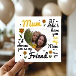 Mum Card Personalised Mum Card Photo Card For Best Friend Card