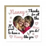 Thank You Card For Nanny Personalised Card From Grandaughter
