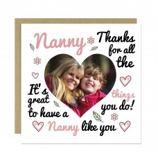 Thank You Card For Nanny Personalised Card From Grandaughter