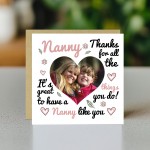 Thank You Card For Nanny Personalised Card From Grandaughter