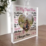 Personalised Mum Photo Plaque, To My Dear Mum Gift, Mum Gifts