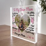 Personalised Mum Photo Plaque, To My Dear Mum Gift, Mum Gifts