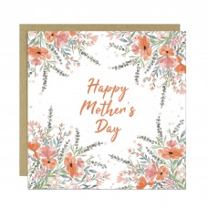 Mothers Day Cards for Mum Pastel Mother's Day Card Floral