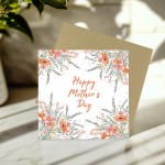 Mothers Day Cards for Mum Pastel Mother's Day Card Floral