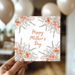 Mothers Day Cards for Mum Pastel Mother's Day Card Floral