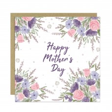 Cards for Mum Pastel Mother's Day Card Happy Mothers Day Flower
