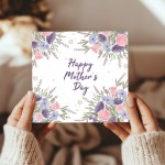 Cards for Mum Pastel Mother's Day Card Happy Mothers Day Flower