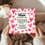 Mothers Day Card From Daughter Mum Card With Envelope Mum Cards