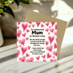 Mothers Day Card From Daughter Mum Card With Envelope Mum Cards