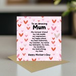 Mothers Day Card For Mum From Daughter Or Son My Forever Friend 