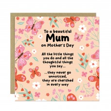 Card For Mum, Thank You Card For Mum, Mothers Day Card