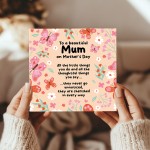 Card For Mum, Thank You Card For Mum, Mothers Day Card