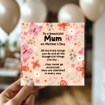 Card For Mum, Thank You Card For Mum, Mothers Day Card