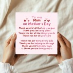 Thank You Card For Mum For Mothers Day, Thank You For Being You 