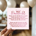 Thank You Card For Mum For Mothers Day, Thank You For Being You 