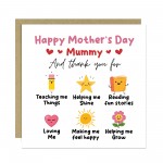 Happy Mothers Day Mummy Card, Thank You Card For Mum, Mummy Card