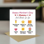 Happy Mothers Day Mummy Card, Thank You Card For Mum, Mummy Card