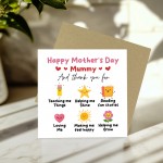 Happy Mothers Day Mummy Card, Thank You Card For Mum, Mummy Card