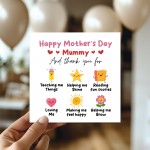 Happy Mothers Day Mummy Card, Thank You Card For Mum, Mummy Card